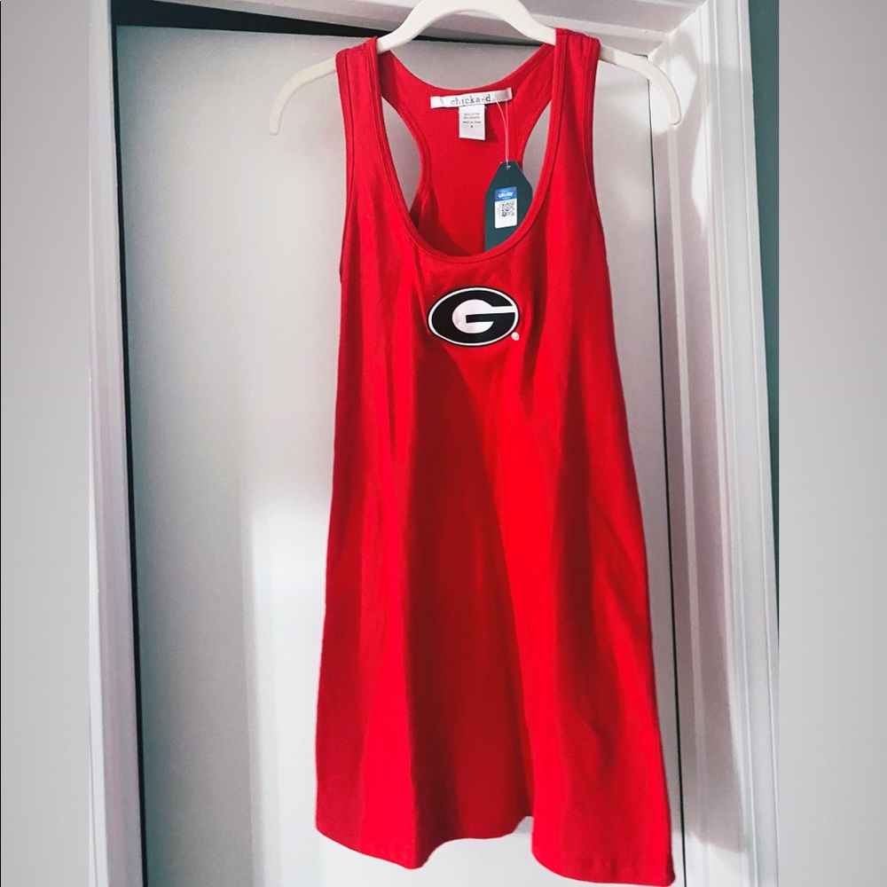 NWT- University of Georgia Bulldogs Racerback Red Dress